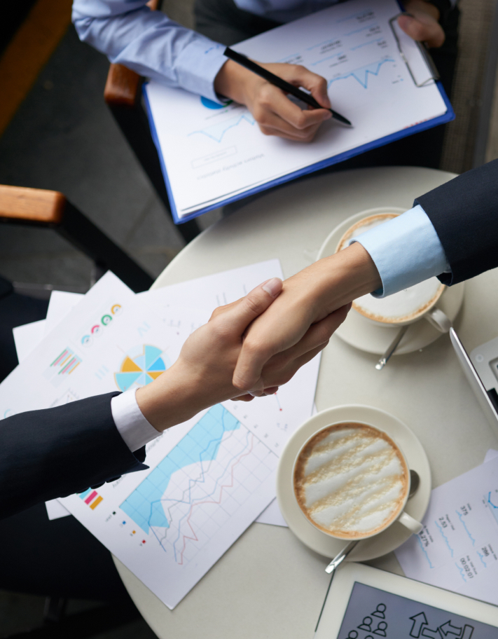 Business handshake